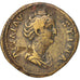 Faustina I, Sestertius, 141, Rome, Brązowy, AU(50-53), RIC:1099