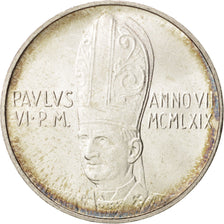 Coin, VATICAN CITY, Paul VI, 500 Lire, 1969, Roma, MS(64), Silver, KM:115