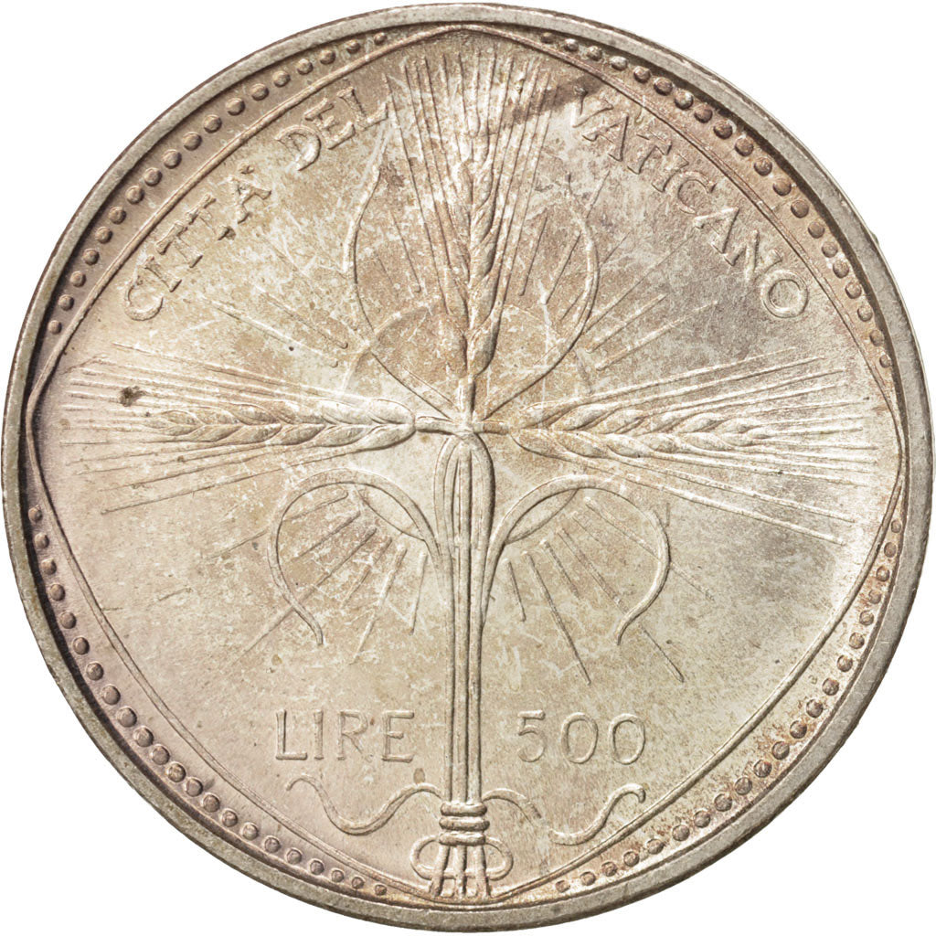 Coin, VATICAN CITY, Paul VI, 500 Lire, 1968, Roma, MS(65-70), Silver, KM:107