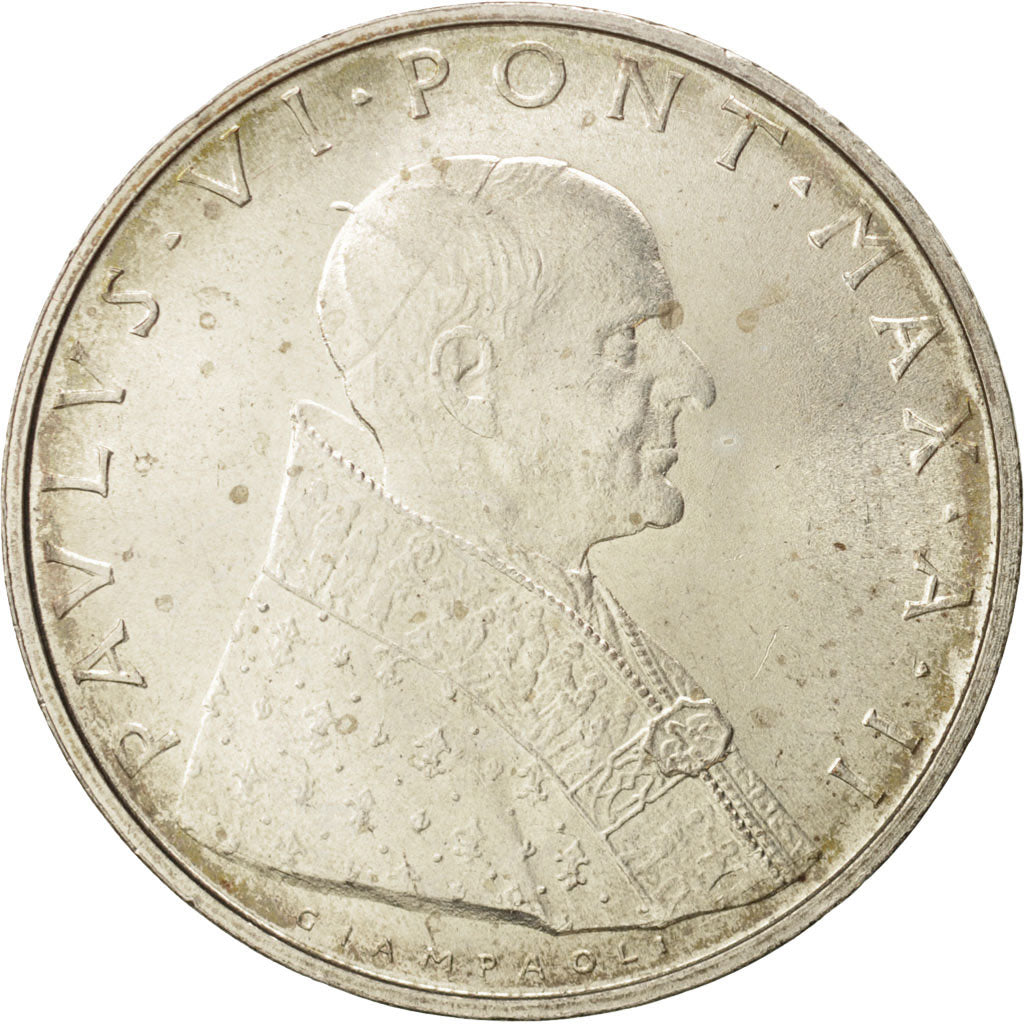 Moneta, CITTÀ DEL VATICANO, Paul VI, 500 Lire, 1964, Roma, FDC, Argento