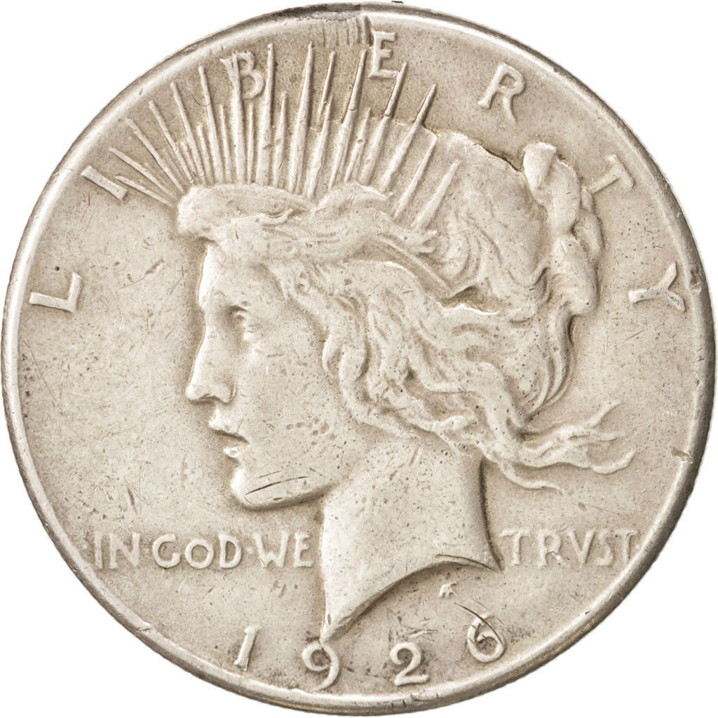 United States, Peace Dollar, Dollar, 1926, U.S. Mint, Philadelphia, VF(20-25)