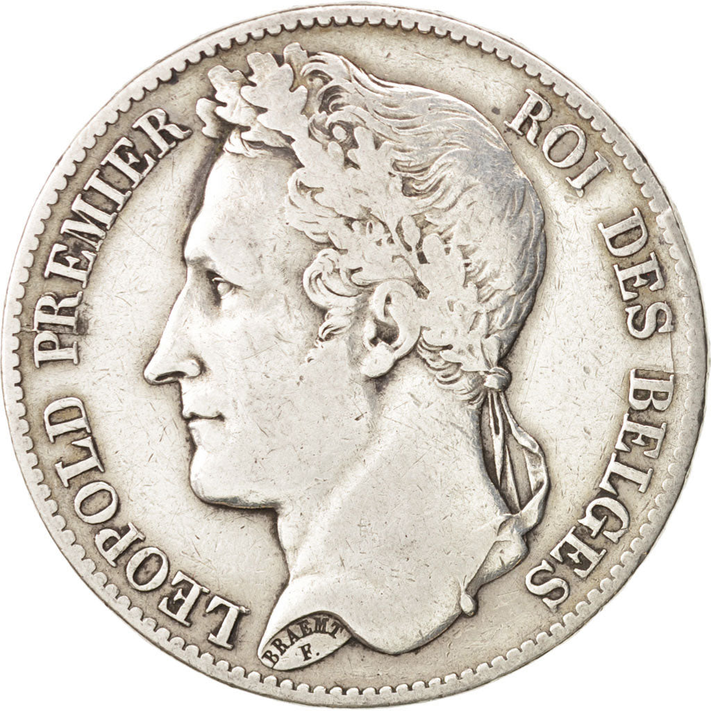 Coin, Belgium, Leopold I, 5 Francs, 5 Frank, 1849, VF(30-35), Silver, KM:3.2