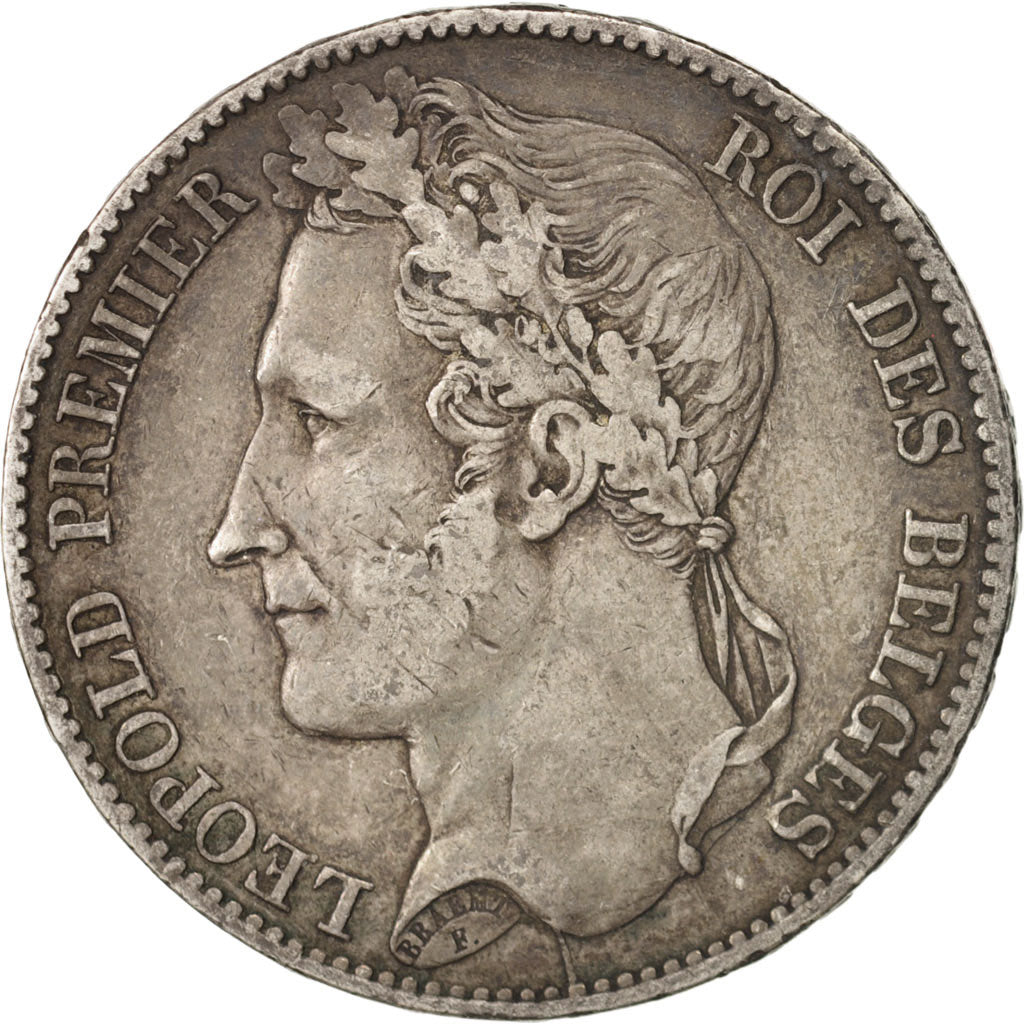 Coin, Belgium, Leopold I, 5 Francs, 5 Frank, 1849, EF(40-45), Silver, KM:3.2