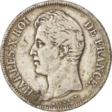Francia, Charles X, 5 Francs, 1827, Paris, MB, Argento, KM:728.1, Gadoury:644