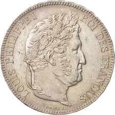 Francia, Louis-Philippe, 5 Francs, 1833, Rouen, SPL-, Argento, KM:749.2, Gado...