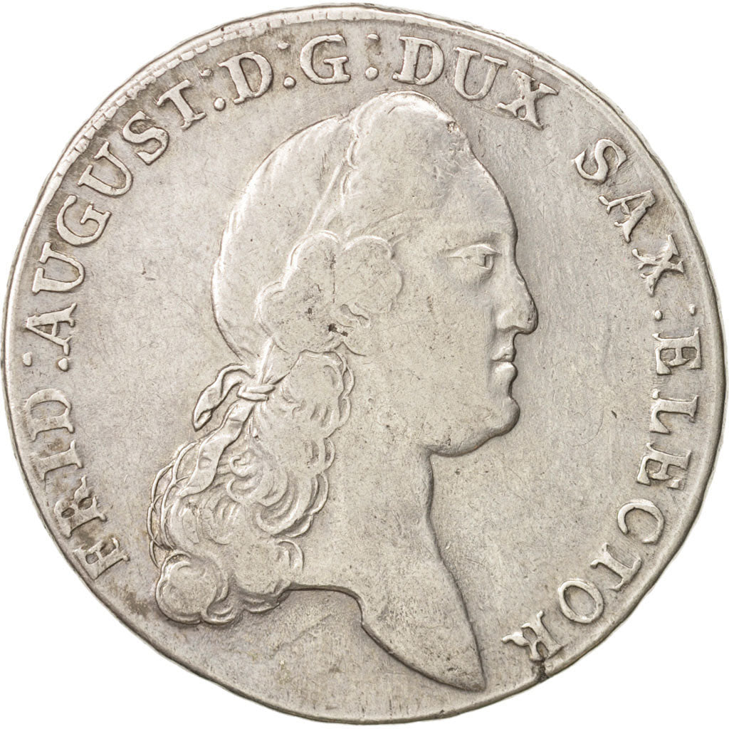 German States, SAXONY-ALBERTINE, Friedrich August III, Thaler, 1783, EF(40-45)