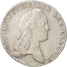 German States, SAXONY-ALBERTINE, Friedrich August III, Thaler, 1783, EF(40-45)
