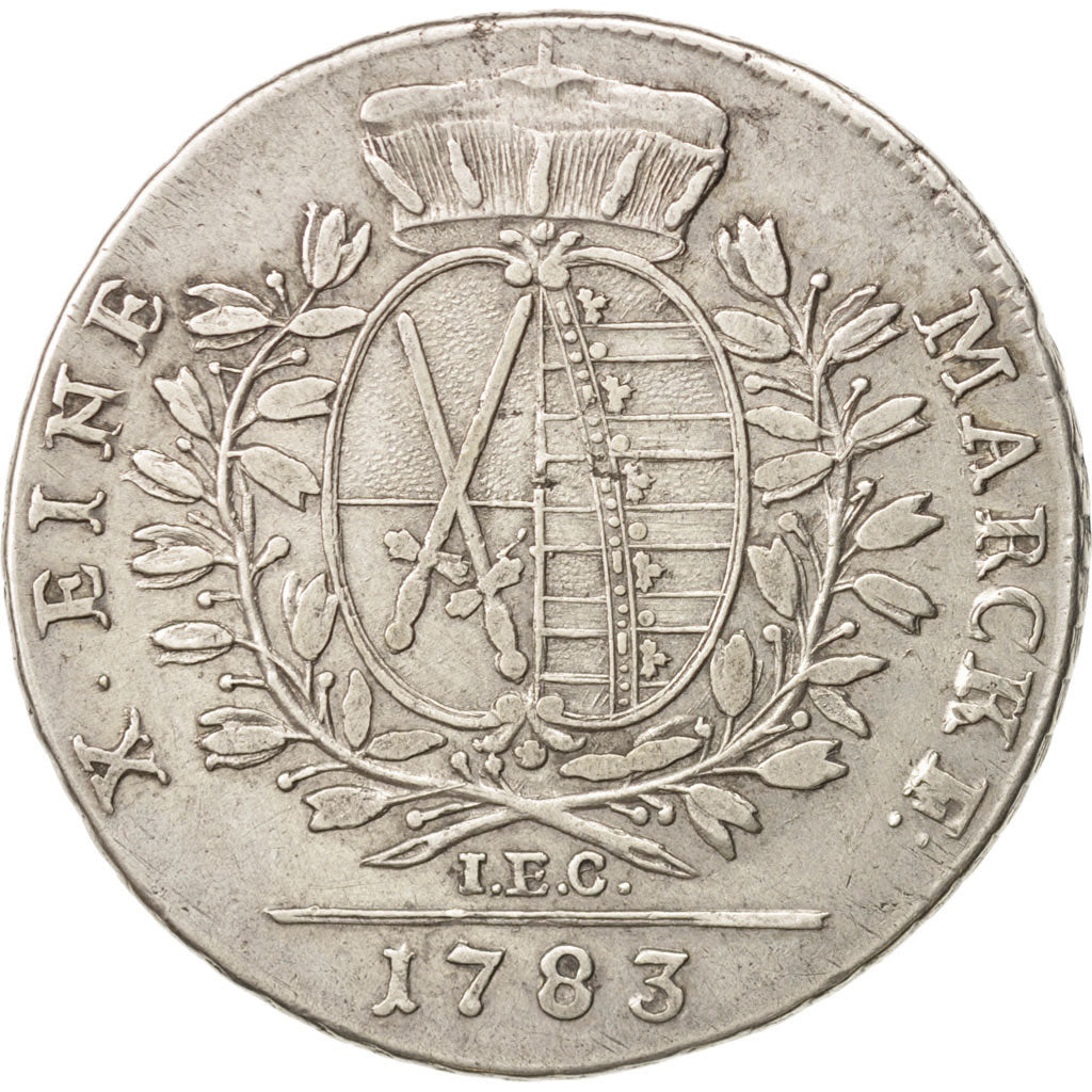 German States, SAXONY-ALBERTINE, Friedrich August III, Thaler, 1783, EF(40-45)