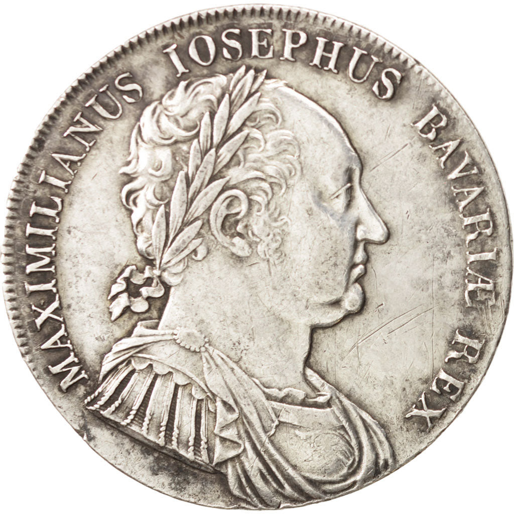 German States, BAVARIA, Maximilian IV, Josef, Thaler, Convention, 1818
