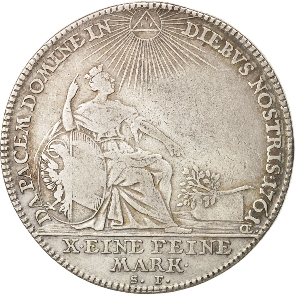 Coin, German States, NURNBERG, Thaler, 1761, VF(30-35), Silver, KM:335