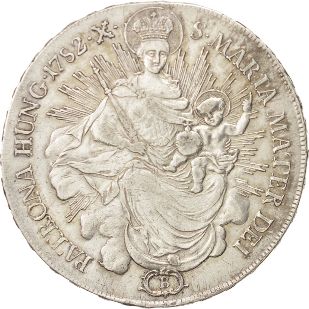 Ungheria, Joseph II, Thaler, 1782, BB+, Argento, KM:395.1