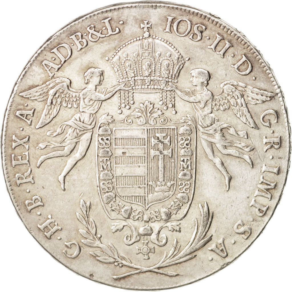 Coin, Hungary, Joseph II, Thaler, 1786, Kremnitz, EF(40-45), Silver, KM:400.2