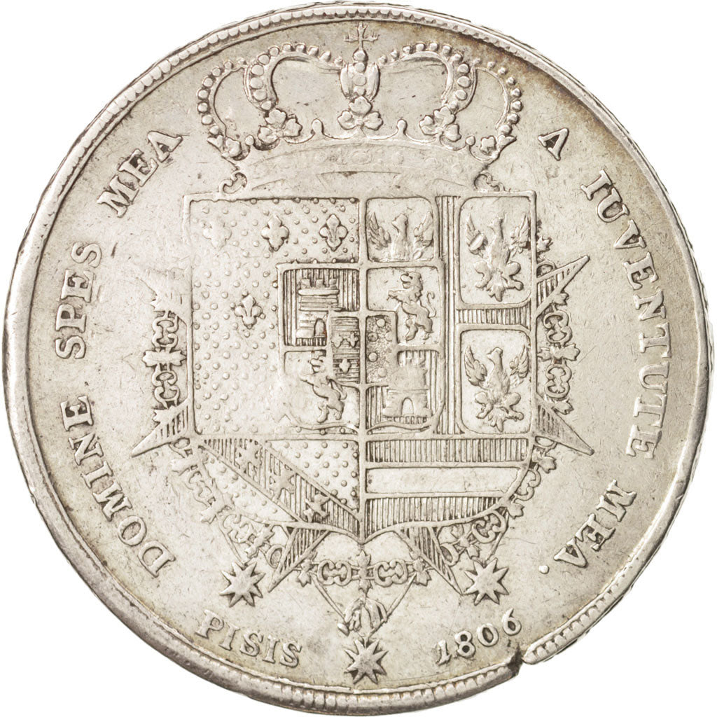 Coin, ITALIAN STATES, TUSCANY, Charles Louis, Francescone, 10 Paoli, 1806