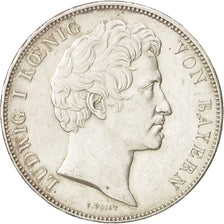 German States, BAVARIA, Ludwig I, 2 Thaler, 3-1/2 Gulden, 1840, AU(50-53)