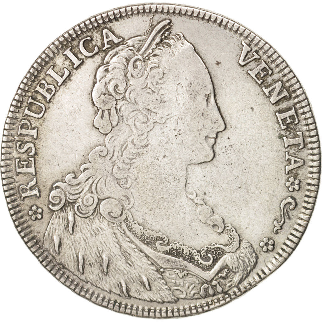 ITALIAN STATES, VENICE, Paolo Renier, Tallero, 1781, Venezia, EF(40-45)