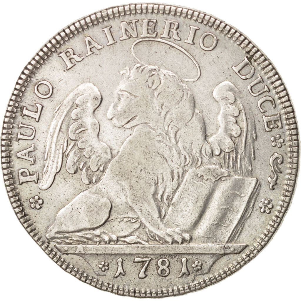 ITALIAN STATES, VENICE, Paolo Renier, Tallero, 1781, Venezia, EF(40-45)