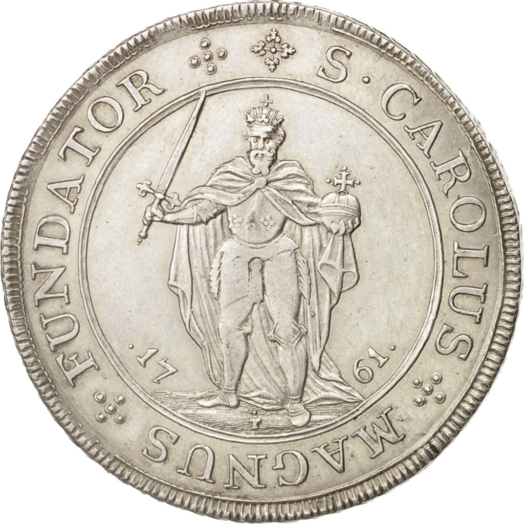 Stati tedeschi, MUNSTER, Thaler, 1761, BB+, Argento, KM:199