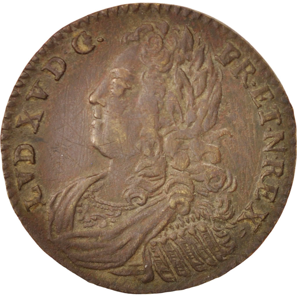 Francia, Token, Royal, Louis XV, BB, Ottone, Feuardent:13223