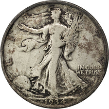 UNITED STATES, Walking Liberty Half Dollar, Half Dollar, 1934, U.S. Mint, KM...