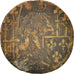 France, Token, Jeton au roi debout, VF(20-25), Brass
