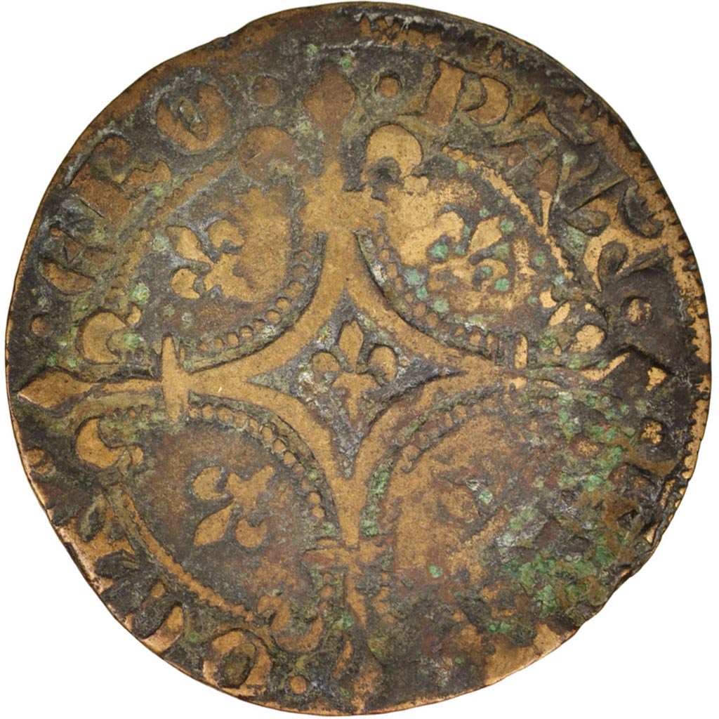 France, Token, Jeton au roi debout, VF(20-25), Brass