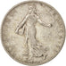 France, Semeuse, 2 Francs, 1908, Paris, VF(20-25), Silver, KM:845.1, Gadoury:532