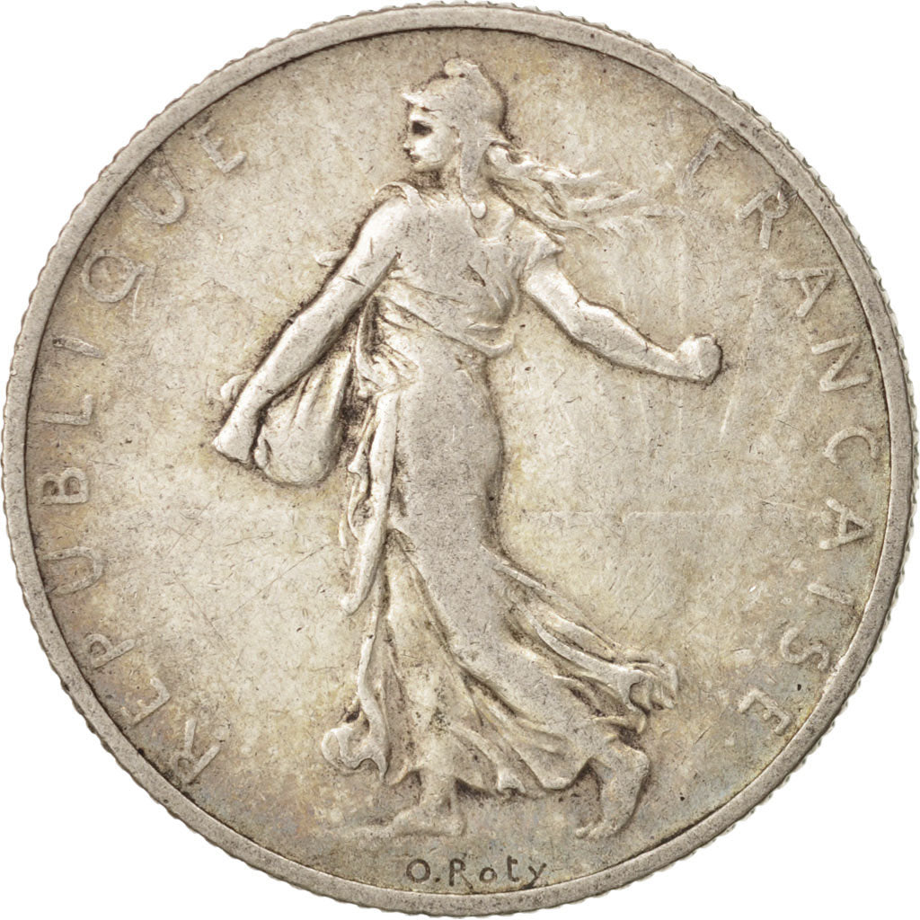 Coin, France, Semeuse, 2 Francs, 1908, Paris, VF(20-25), Silver, KM:845.1