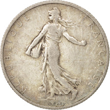 Coin, France, Semeuse, 2 Francs, 1908, Paris, VF(20-25), Silver, KM:845.1
