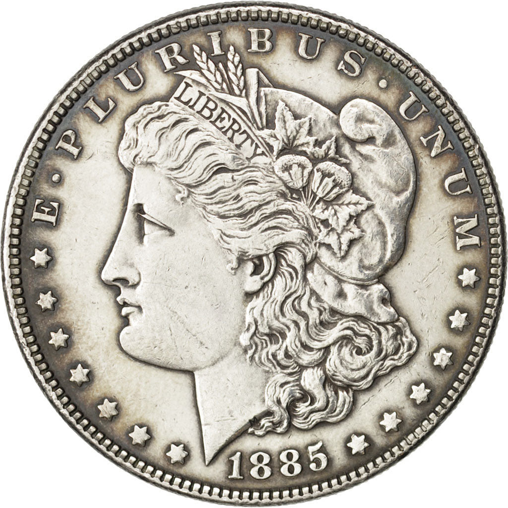 United States, 1 Dollar, 1885, Philadelphia, KM #110, AU(50-53), Silver, 26.70