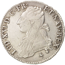 Francia, Louis XVI, 1/2 Écu, 1/2 ECU, 44 Sols, 1790, Paris, BB, Argento, KM:...