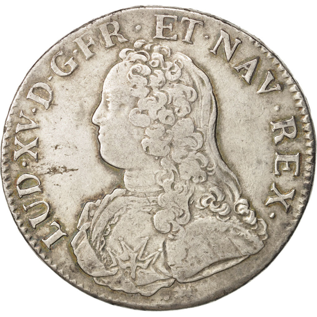 Coin, France, Louis XV, Écu aux branches d'olivier, Ecu, 1726, La Rochelle