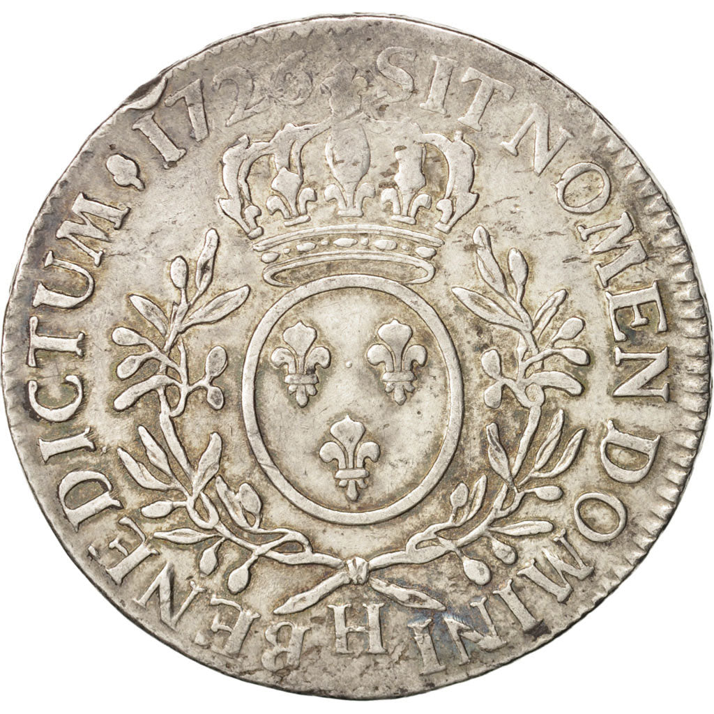 Coin, France, Louis XV, Écu aux branches d'olivier, Ecu, 1726, La Rochelle