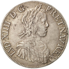 Moneda, Francia, Louis XIV, Écu à la mèche longue, Ecu, 1653, Bayonne, BC+