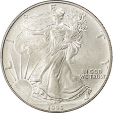 UNITED STATES, Dollar, 1995, U.S. Mint, KM #273, MS(60-62), Silver, 40.6, 31.28