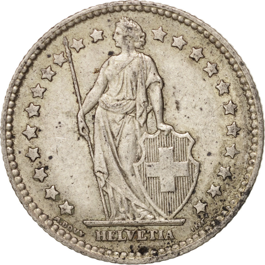 Coin, Switzerland, Franc, 1916, Bern, EF(40-45), Silver, KM:24