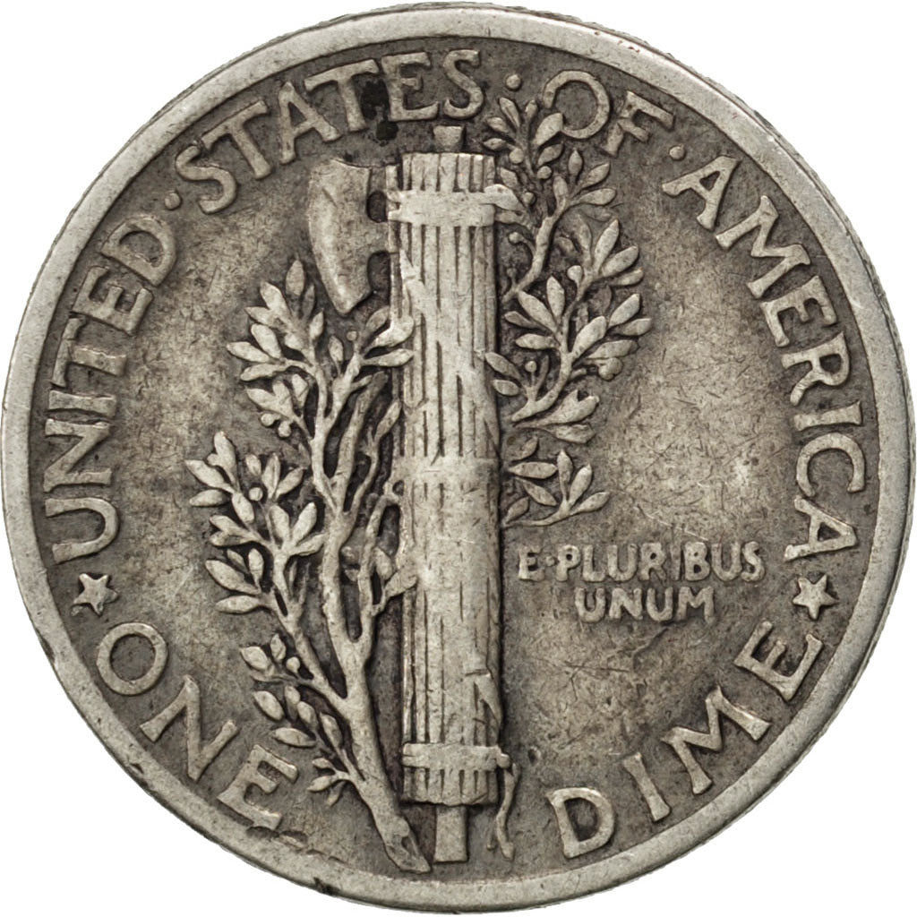 Coin, United States, Mercury Dime, Dime, 1940, U.S. Mint, Philadelphia