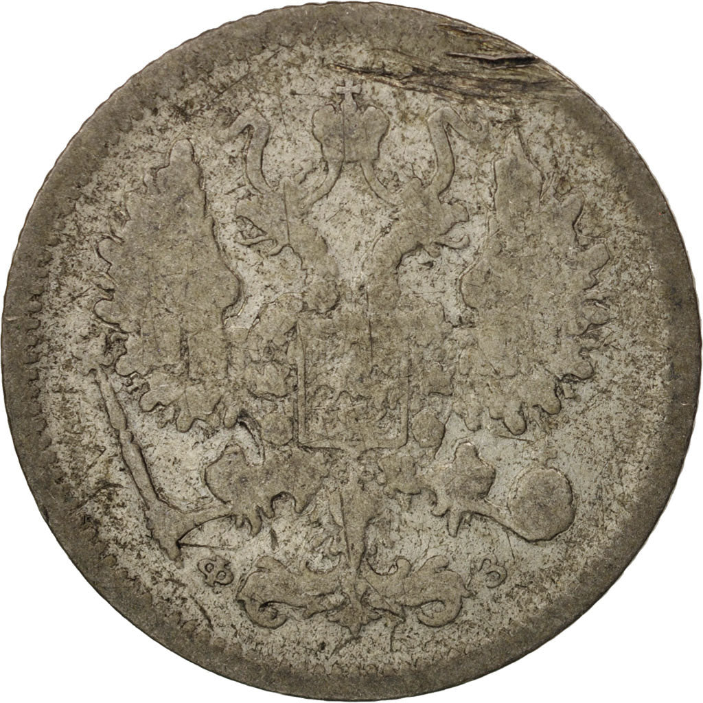 Coin, Russia, Nicholas II, 10 Kopeks, 1901, Saint-Petersburg, VF(20-25), Silver
