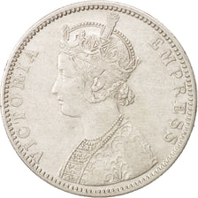 INDIA-BRITISH, Victoria, Rupee, 1890, Bombay, AU(50-53), Silver, KM:492