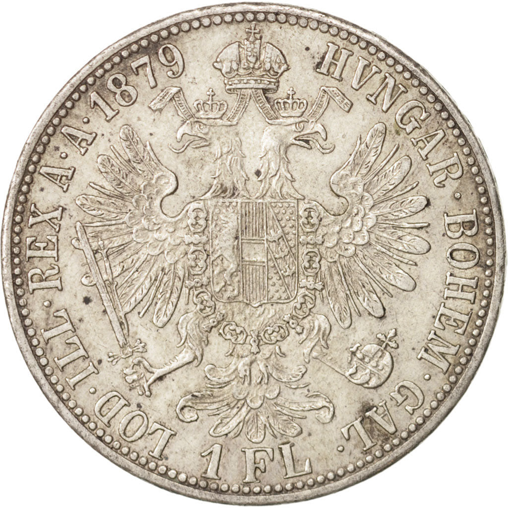 Austria, Franz Joseph I, Florin, 1879, Vienne, AU(50-53), Silver, KM:2222