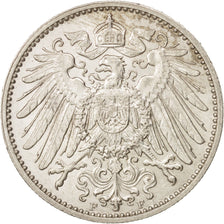 GERMANY - EMPIRE, Wilhelm II, Mark, 1915, Stuttgart, AU(55-58), Silver, KM:14