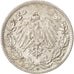Coin, GERMANY - EMPIRE, 1/2 Mark, 1915, Munich, AU(50-53), Silver, KM:17