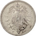 GERMANY - EMPIRE, Wilhelm I, 20 Pfennig, 1875, Stuttgart, AU(50-53), Silver