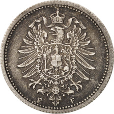 Coin, GERMANY - EMPIRE, Wilhelm I, 20 Pfennig, 1876, Stuttgart, AU(50-53)
