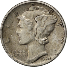 Münze, Vereinigte Staaten, Mercury Dime, Dime, 1940, U.S. Mint, Philadelphia