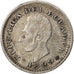Coin, Ecuador, 1/2 Decimo, Medio, 1899, Lima, Lima, AU(55-58), Silver, KM:55.1