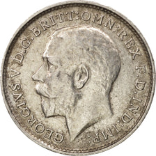 Great Britain, George V, 3 Pence, 1914, AU(55-58), Silver, KM:813