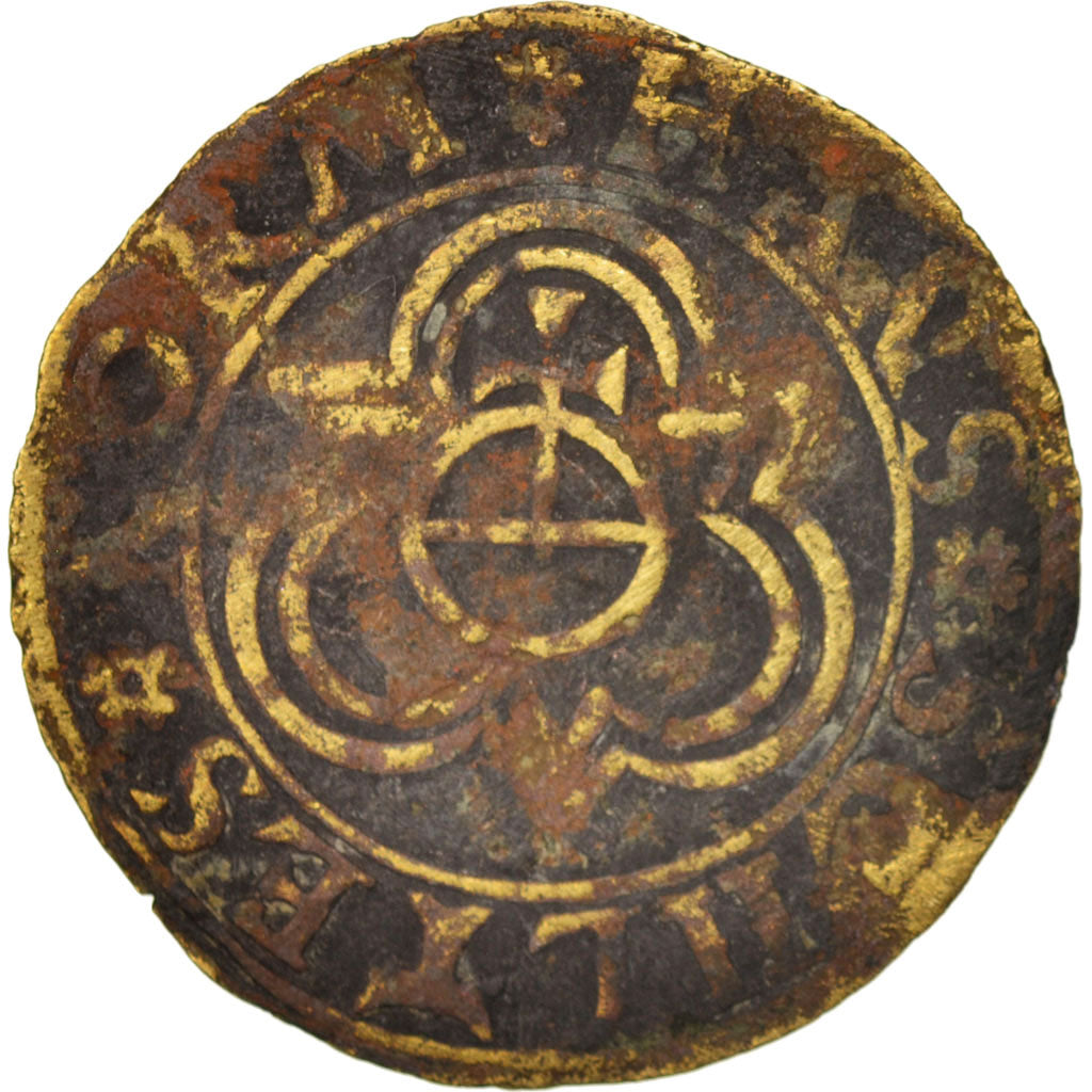 France, Token, token count, Jeton au globe, VF(20-25), Copper