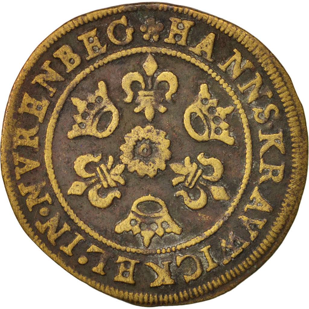 France, Token, Jeton au globe, AU(50-53), Brass