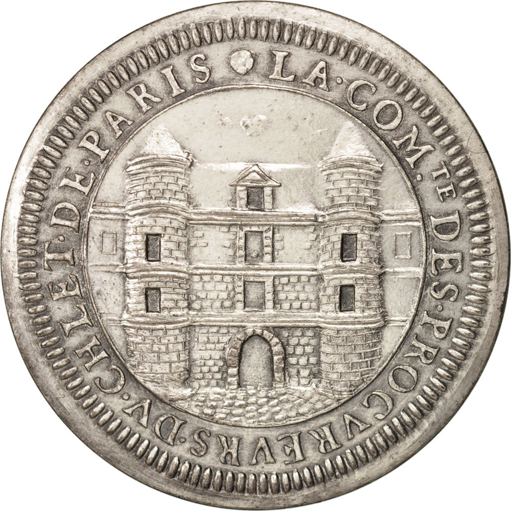 France, Token, Les procureurs du Châtelet, 1664, AU(55-58), Silver, 26
