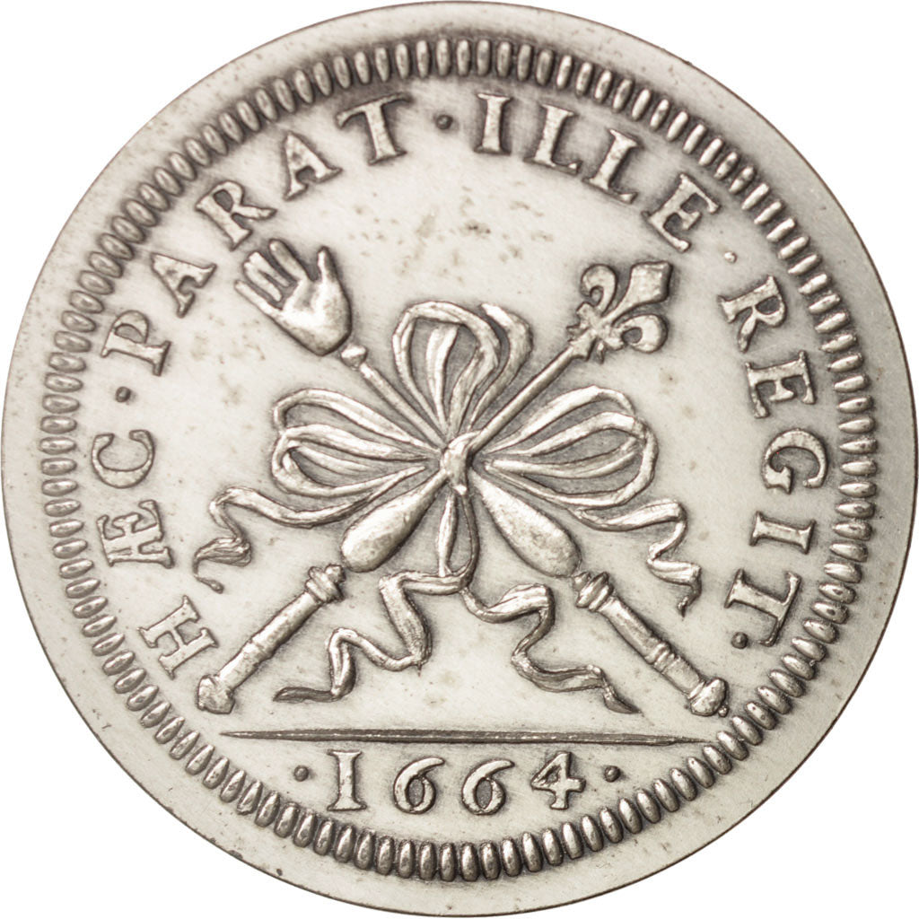 France, Token, Les procureurs du Châtelet, 1664, AU(55-58), Silver, 26